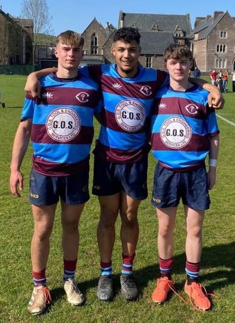 Deri, Mikey and Ifan Morris - recently playing for Crawshays XV Deri, Mikey and Ifan Morris - recently playing for Crawshays XV